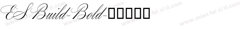 ES Build-Bold字体转换